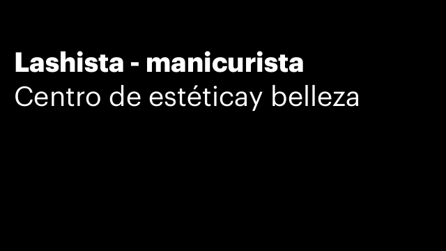 Lashista - manicurista