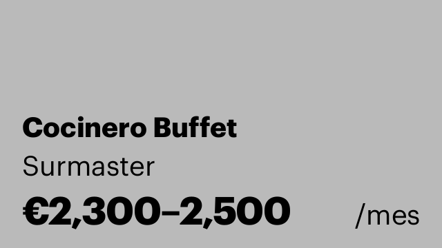 Cocinero Buffet