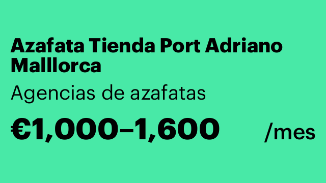 Azafata Tienda Port Adriano Malllorca