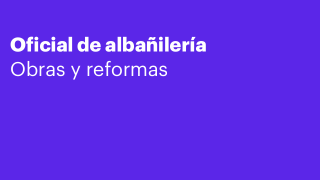 Oficial de albañilería