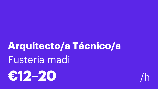 Arquitecto/a Técnico/a