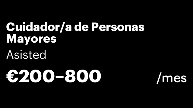 Cuidador/a de Personas Mayores