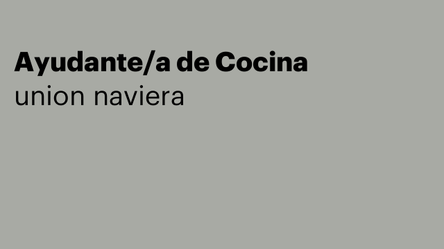 Ayudante/a de Cocina