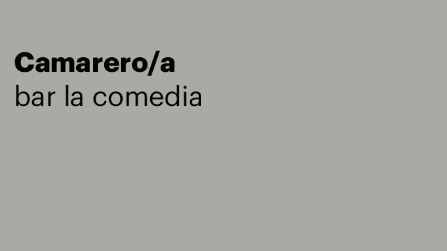 Camarero/a