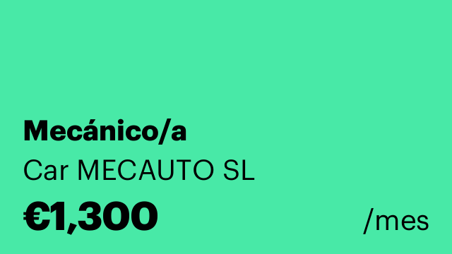 Mecánico/a