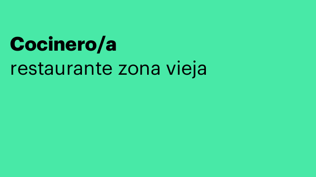 Cocinero/a