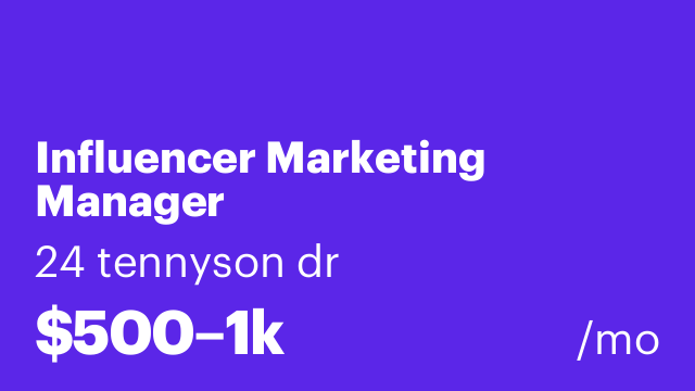 Influencer Marketing Manager