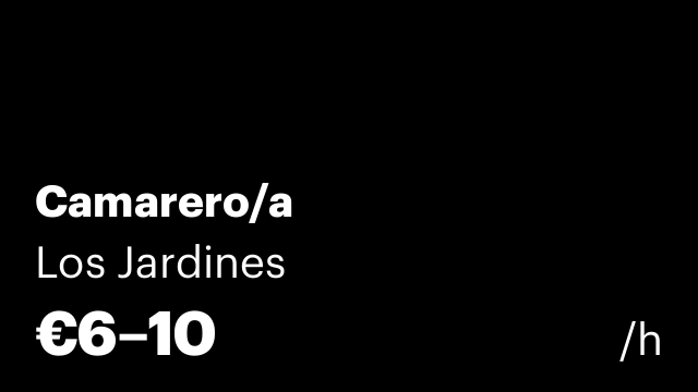 Camarero/a
