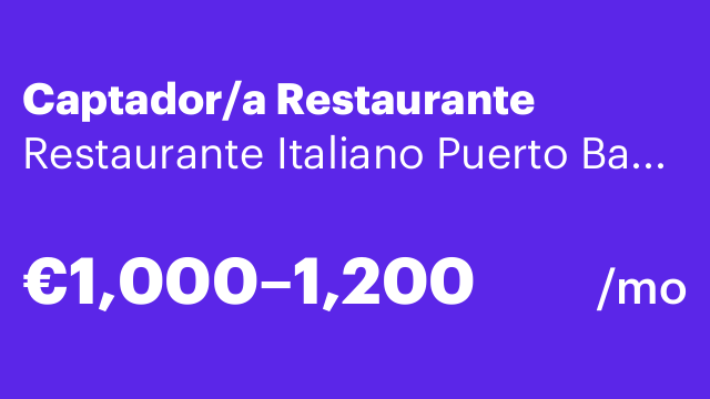 Captador/a Restaurante