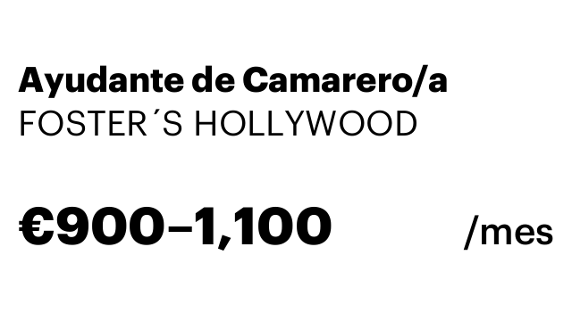 Ayudante de Camarero/a
