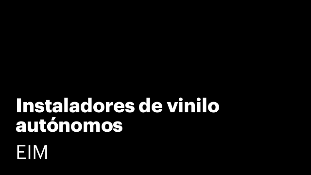 Instaladores de vinilo autónomos