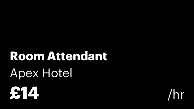 Room Attendant