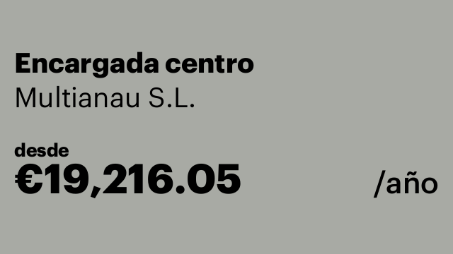 Encargada centro