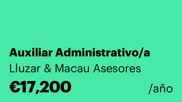 Auxiliar Administrativo/a