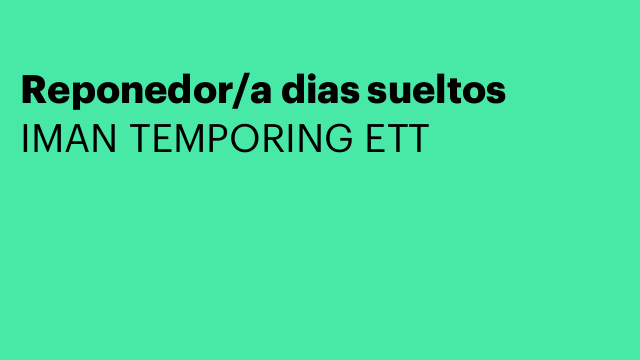 Reponedor/a dias sueltos
