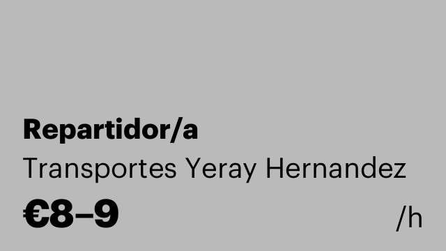 Repartidor/a