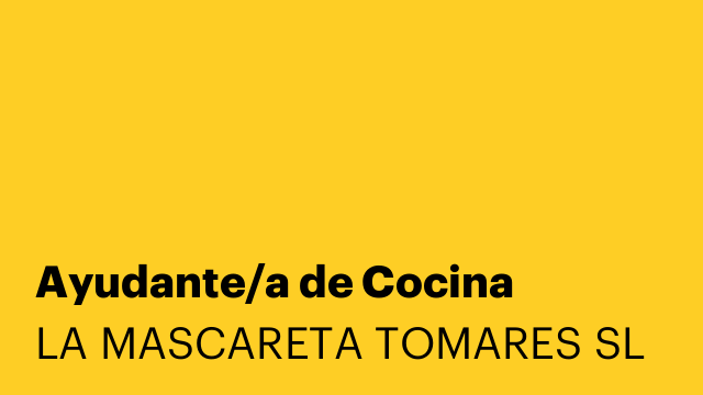 Ayudante/a de Cocina