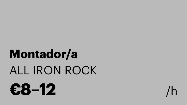 Montador/a