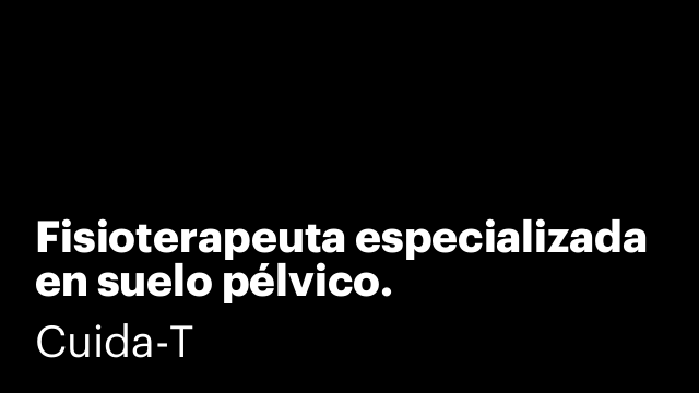 Fisioterapeuta especializada en suelo pélvico.