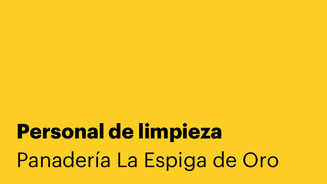 Personal de limpieza