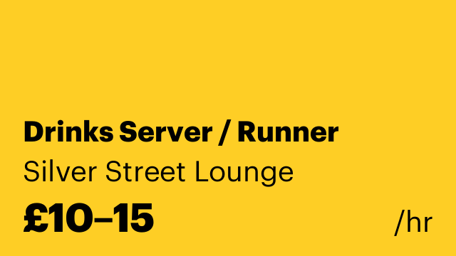 Drinks Server / Runner