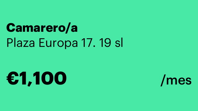 Camarero/a