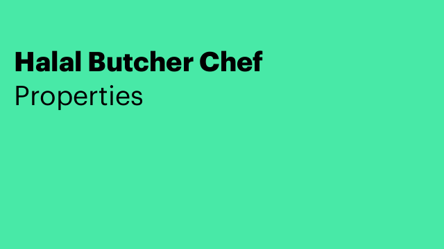 Halal Butcher Chef