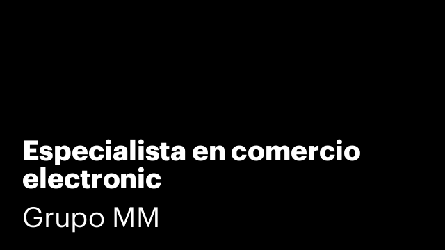 Especialista en comercio electronic