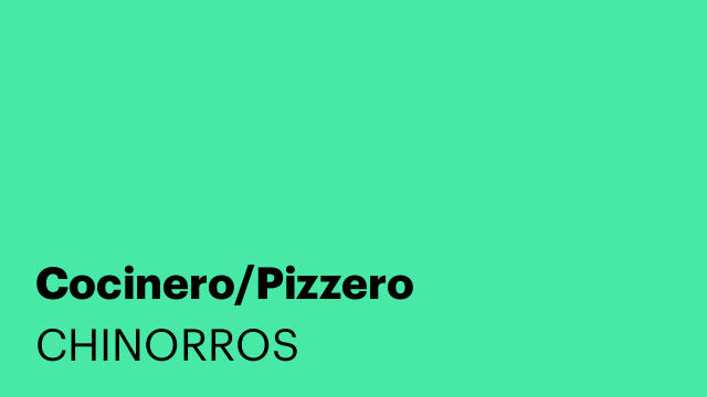 Cocinero/Pizzero