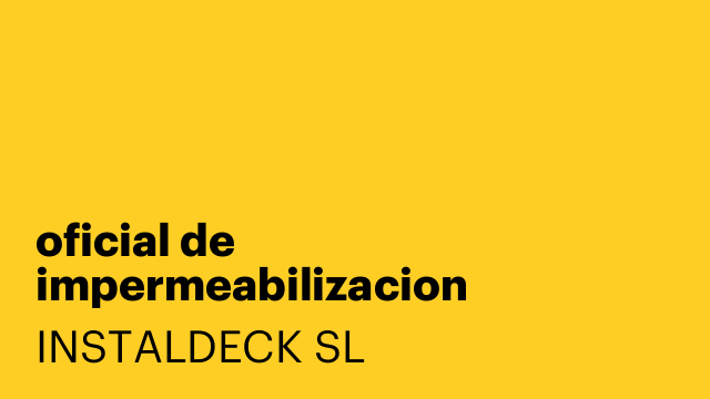 oficial de impermeabilizacion