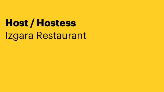 Host / Hostess