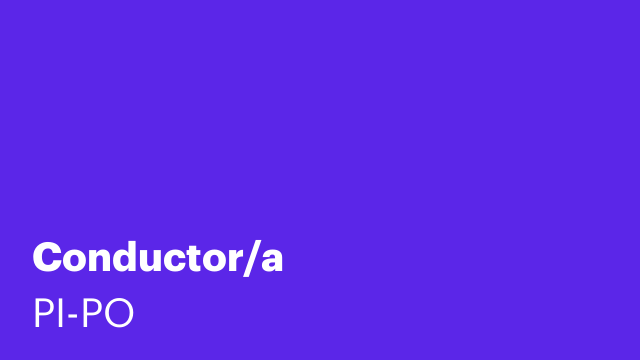 Conductor/a