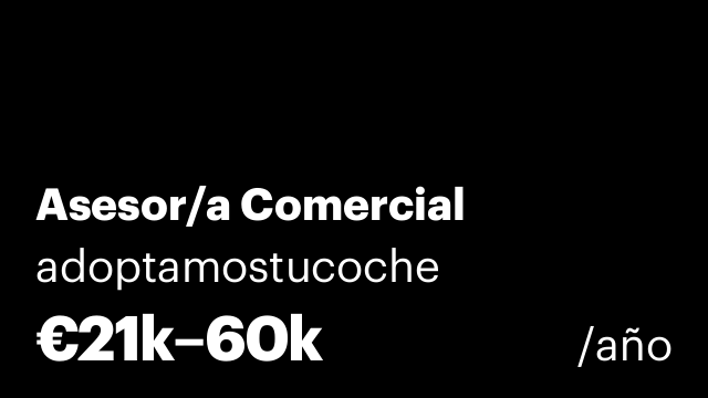 Asesor/a Comercial