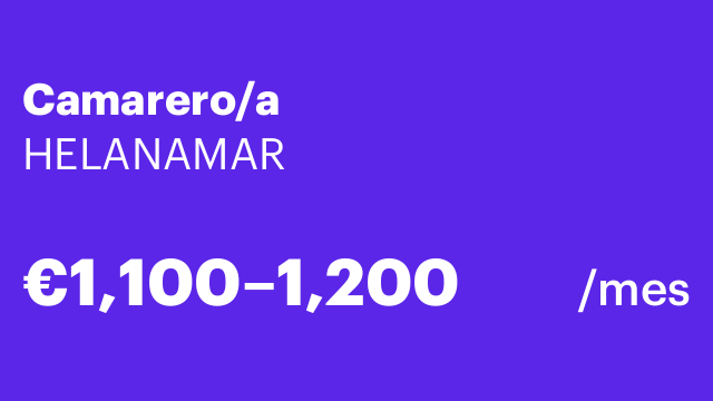 Camarero/a