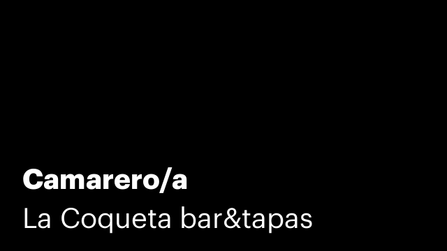 Camarero/a