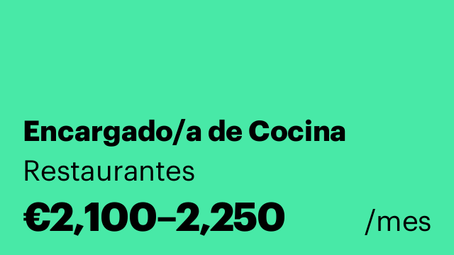 Encargado/a de Cocina