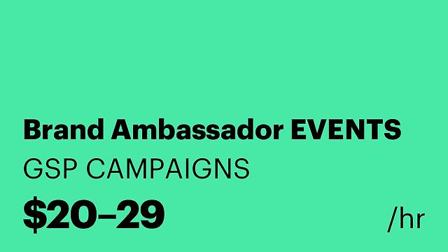 Brand Ambassador EVENTS