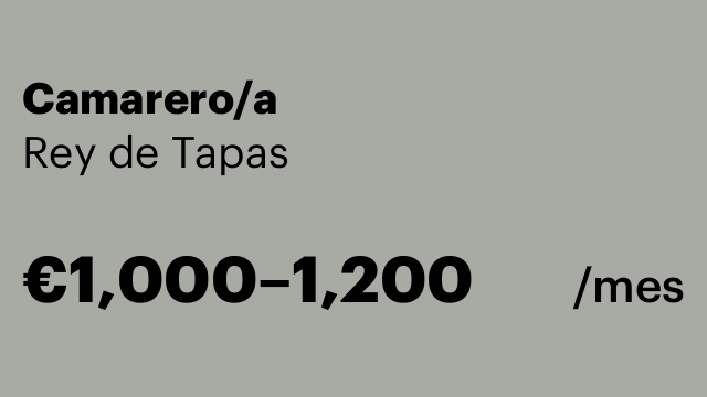 Camarero/a