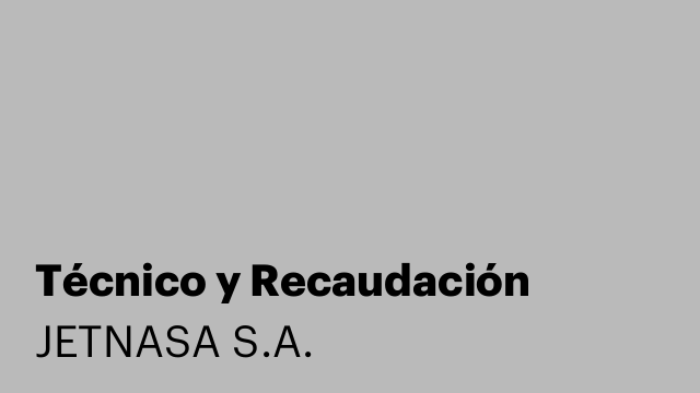 Técnico y Recaudación