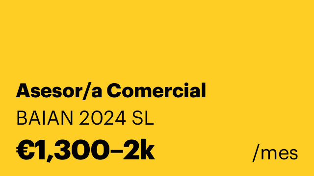 Asesor/a Comercial