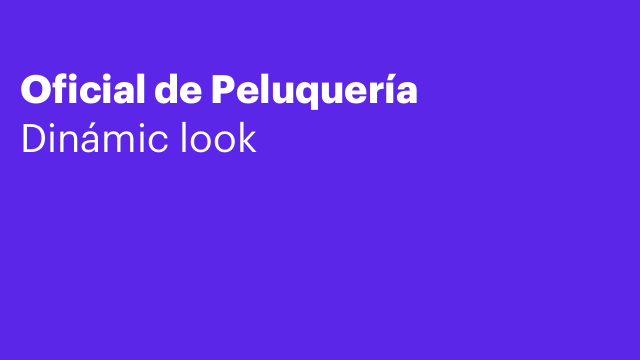 Oficial de Peluquería