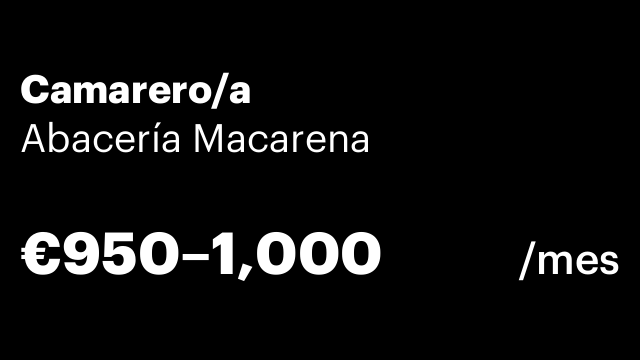 Camarero/a