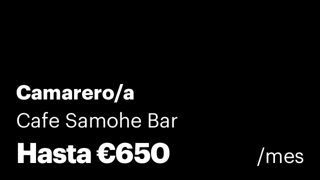 Camarero/a