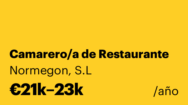 Camarero/a de Restaurante