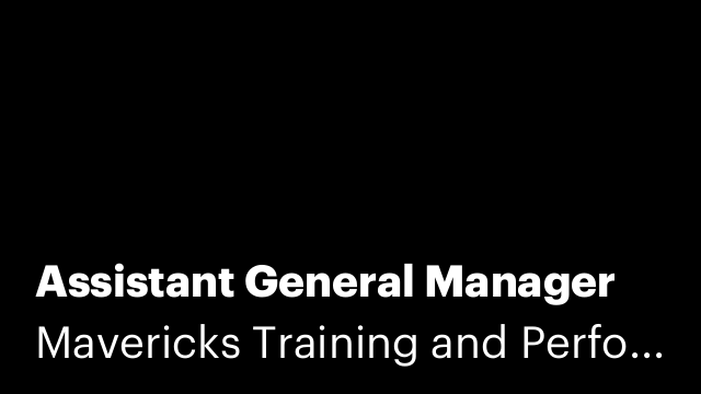 Assistant General Manager