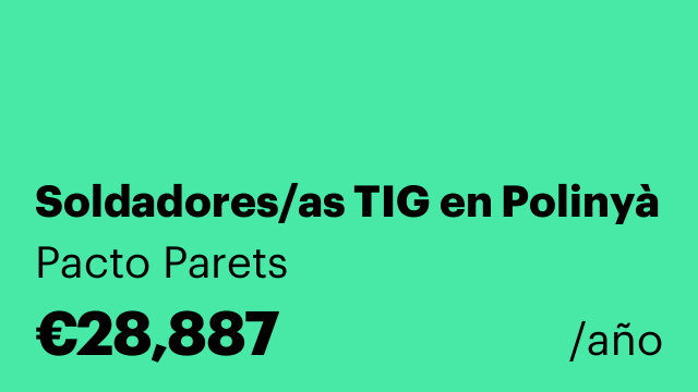 Soldadores/as TIG en Polinyà