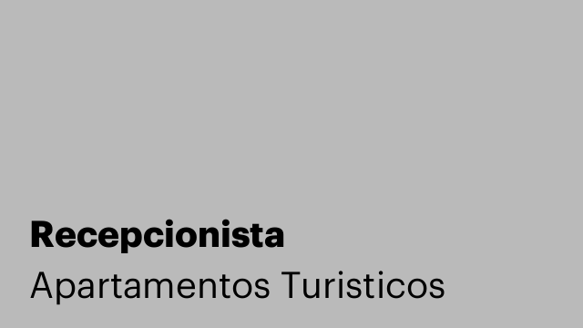 Recepcionista