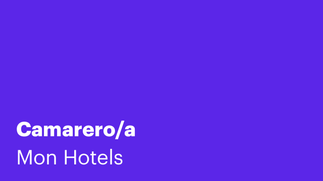 Camarero/a