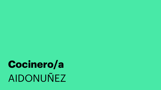 Cocinero/a
