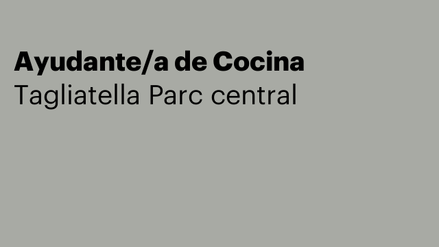 Ayudante/a de Cocina